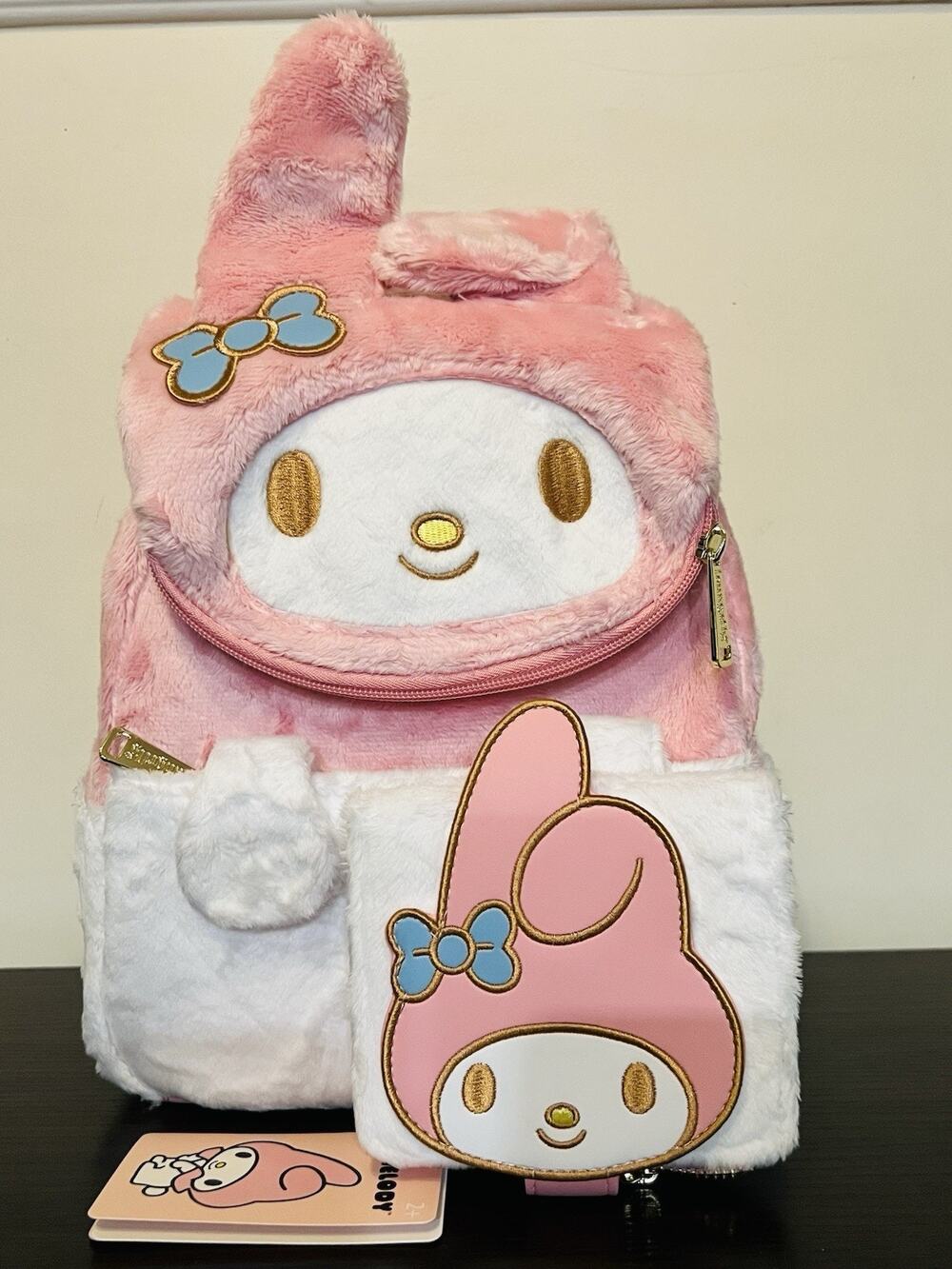Sanrio Exclusive My Melody Plush Cosplay Mini Backpack Wallet Set